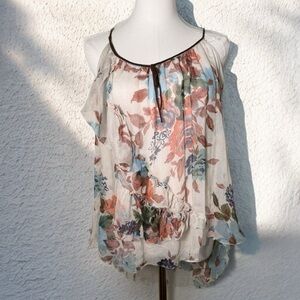 Buffalo  boho sheer floral cami M